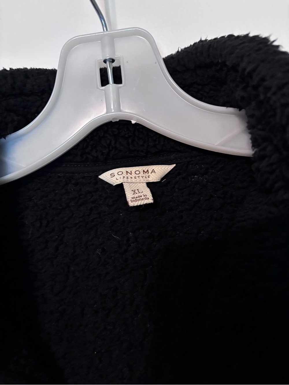 Sonoma Black Women's Zip-Up Faux Fur Jacket Size XL - Picture 4 of 10